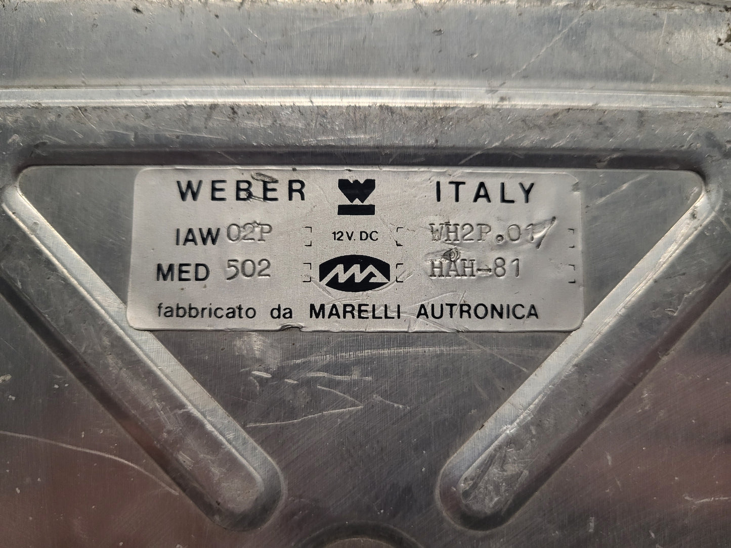 LANCIA FIAT ECU / IAW 02P / WH2P.01 / HAH-81 / MED 502 / MED502 / WEBER