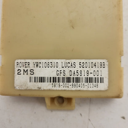 LAND ROVER FREELANDER ALARM ECU MODULE / YWC106310 / 52010419B / DA5819-001