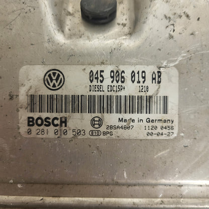 VW POLO 9N ECU / 045906019AB / 0281010503 / EDC15P+ / BOSCH