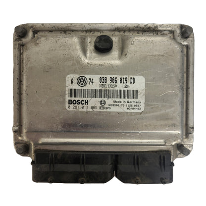 VW ŠKODA VAG ECU / 038906019DD / 0281011065 / EDC15P+ / 038906019 / BOSCH - B48-21 - 1
