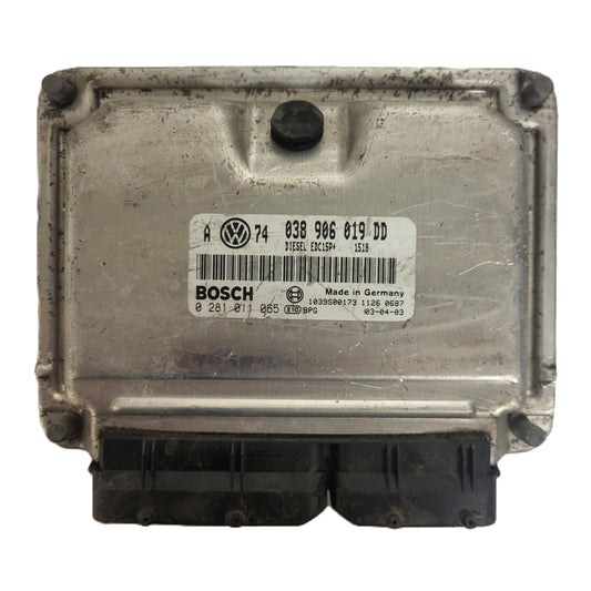 5x VW ŠKODA VAG ECU / 038906019DD / 0281011065 / EDC15P+ / 038906019 / BOSCH BULK STOCK