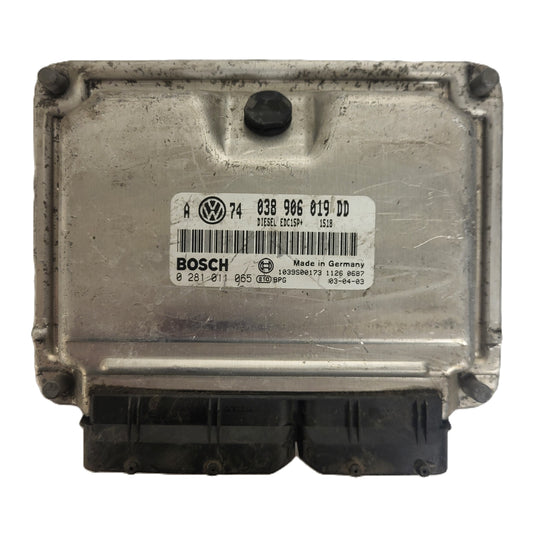 VW ŠKODA VAG ECU / 038906019DD / 0281011065 / EDC15P+ / 038906019 / BOSCH