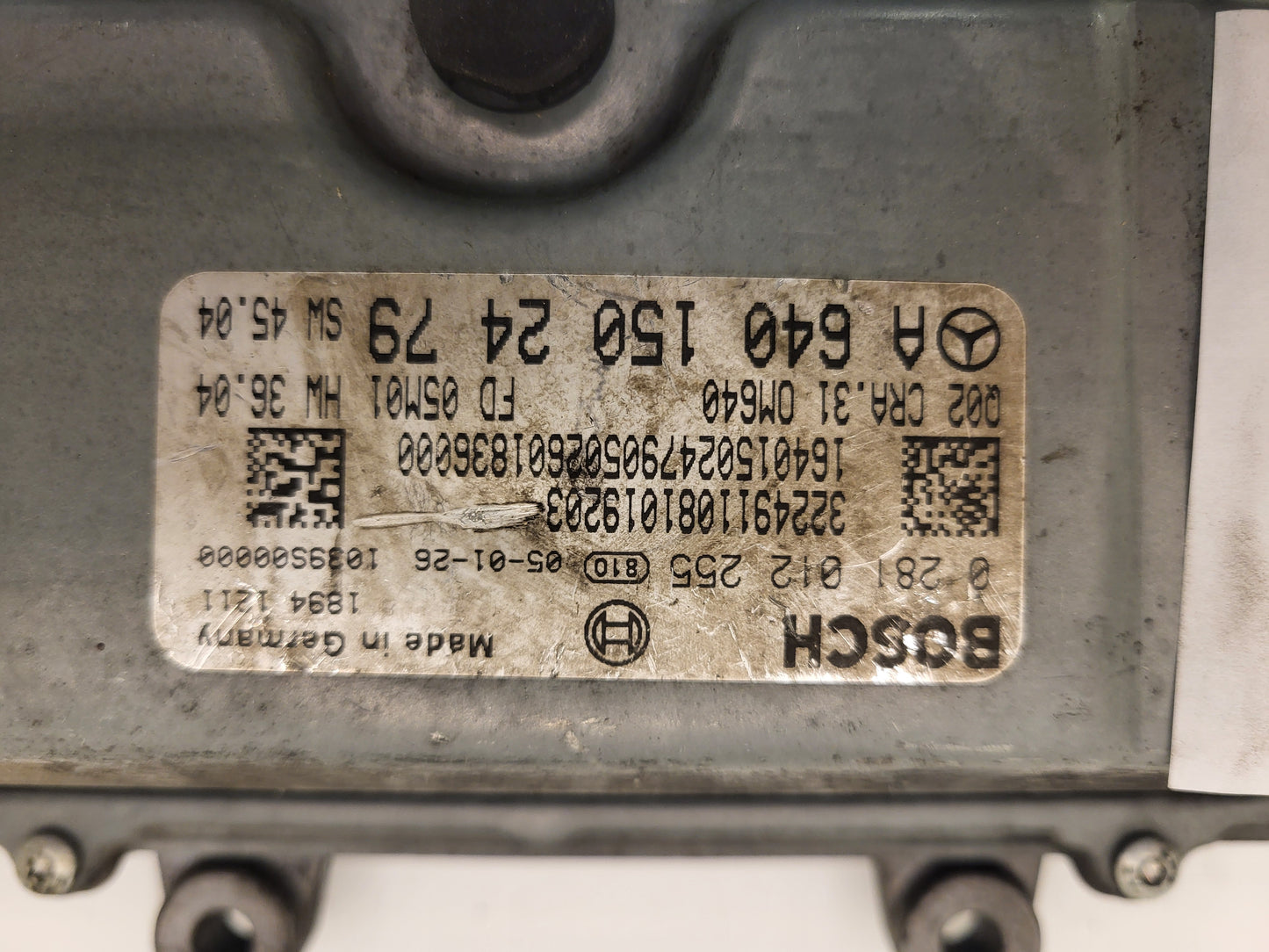 Mercedes a W169 ECU / 0281012255 / A6401502479 / CRA.31 / BOSCH