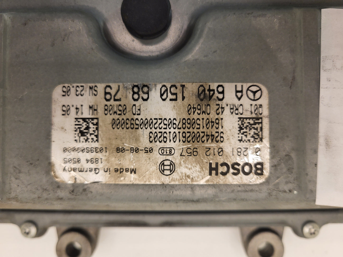 Mercedes a W169 ECU / 0281012957 / A6401506879 / CRA.42 / BOSCH