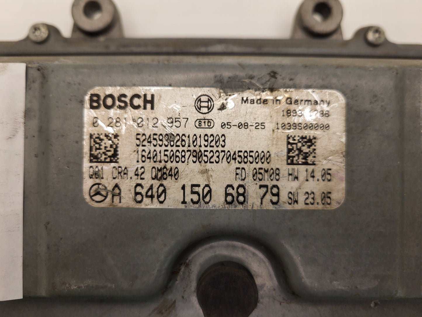 Mercedes a W169 ECU / 0281012957 / A6401506879 / CRA.42 / BOSCH