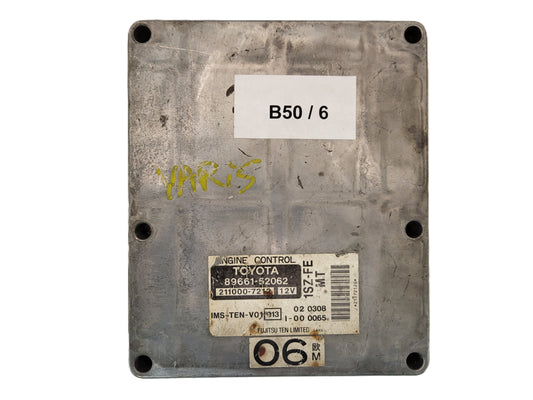 TOYOTA YARIS 1SZ-FE ECU / 89661-52062 / 211000-7212 / FUJITSU