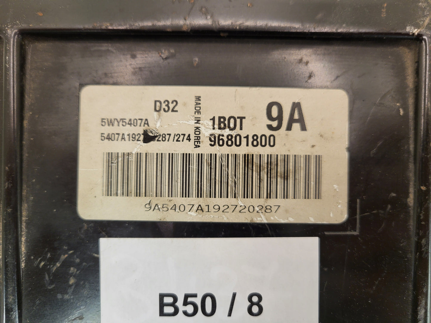 CHEVROLET MATIZ  ECU / 96801800 / 5WY5407A / 1BOT / 9A / D32