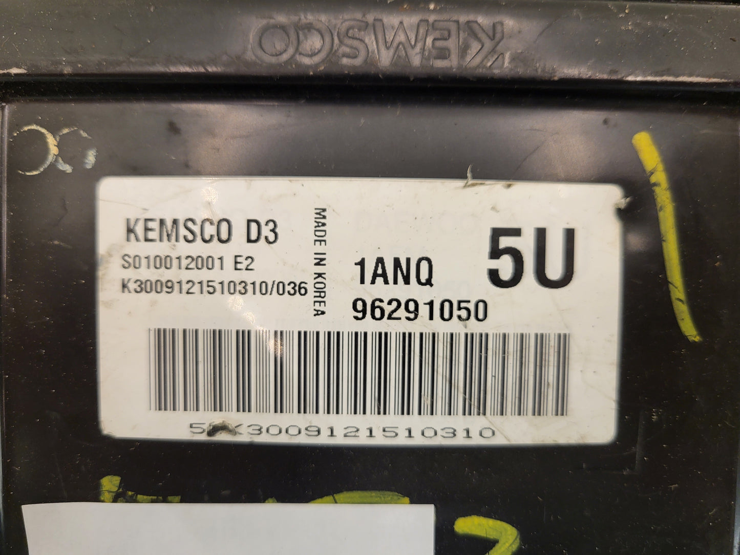 DAEWOO MATIZ ECU / 96291050 / 1ANQ / S010012001 / 5U