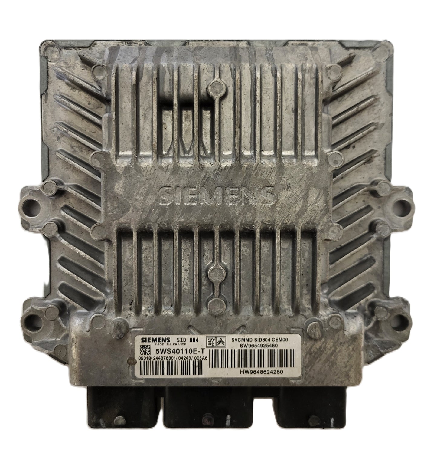 CITROEN C3 ECU / 5WS40110E-T / 9654925480 / 9648624280 / SID804 / SIEMENS