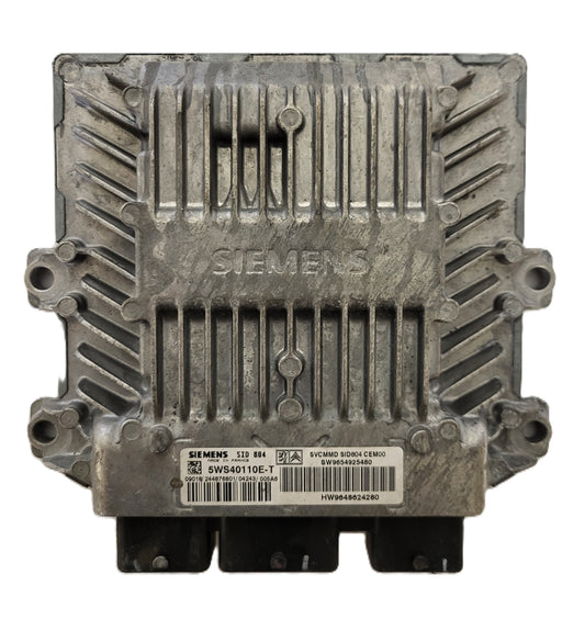 CITROEN C3 ECU / 5WS40110E-T / 9654925480 / 9648624280 / SID804 / SIEMENS