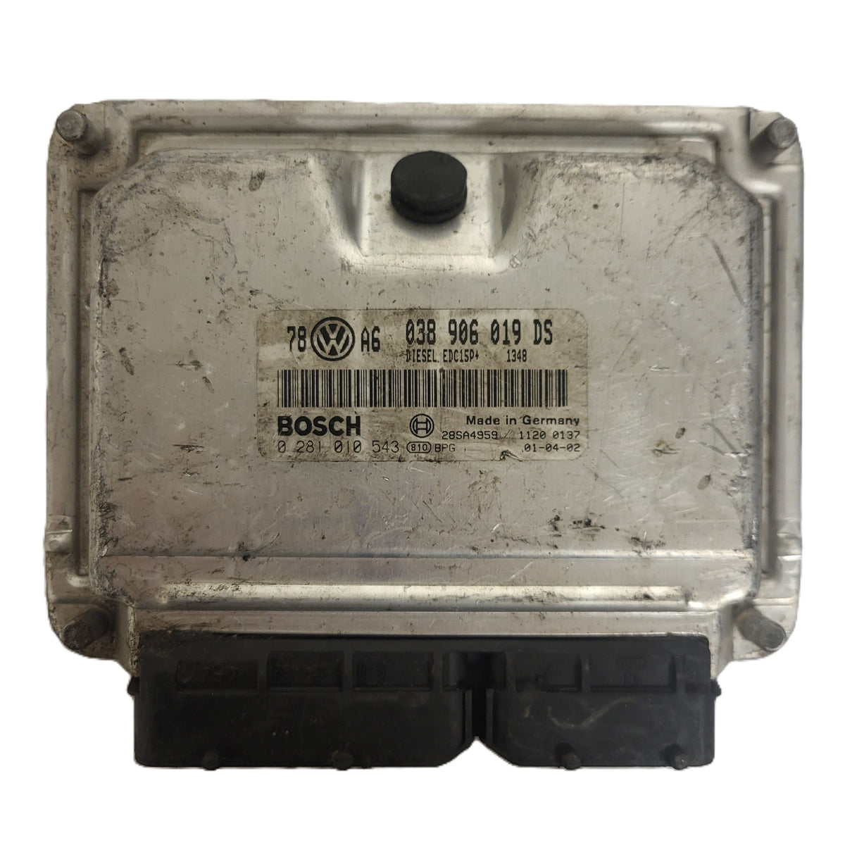 VW PASSAT B5 ECU / 038906019DS / 0281010543 / EDC15P+ / BOSCH - B50-19 - 1