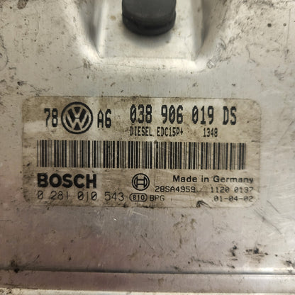 VW PASSAT B5 ECU / 038906019DS / 0281010543 / EDC15P+ / BOSCH