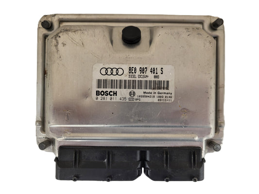 Audi A4 ECU / 8E0907401S / 0281011435 / EDC15VM+ / BOSCH