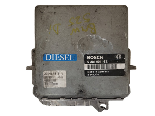 BMW E34 ECU / 0281001163 / 2244675 / 2244734 / BOSCH