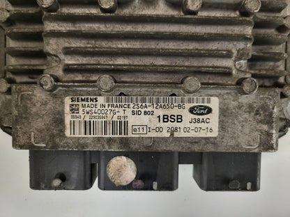 FORD FIESTA ECU / 2S6A-12A650-BG / 5WS40027G-T / 1BSB / SID802 / SIEMENS