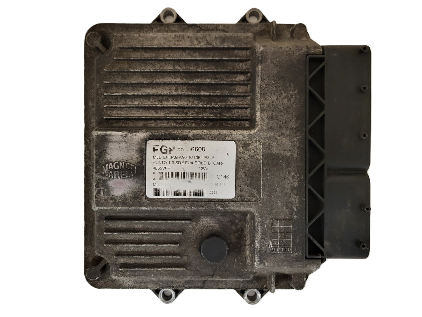 Fiat Punto 1.3 ECU / 55186608 / MJD 6JF.P3 / HW01B / MAGNETI MARELLI