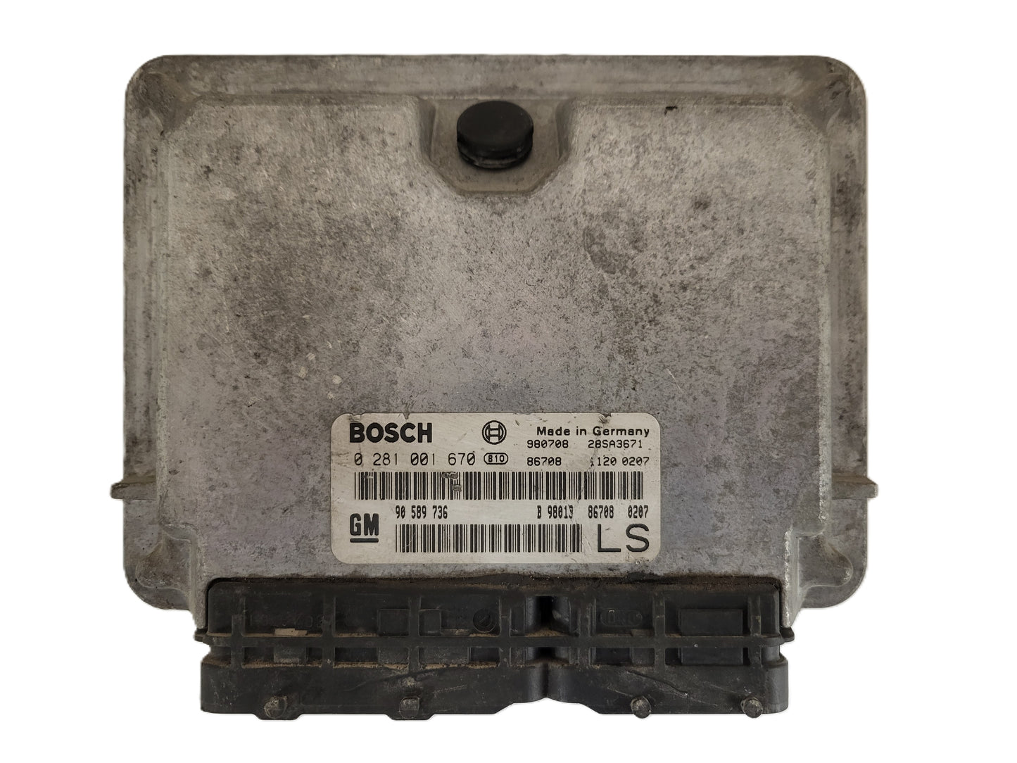 Opel Astra G ECU / 0281001670 / 90589736 / LS / BOSCH