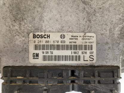 Opel Astra G ECU / 0281001670 / 90589736 / LS / BOSCH