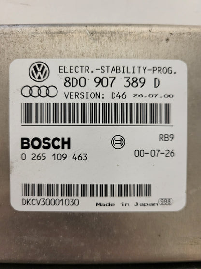 Audi VW ECU / 8D0907389D / 0265109463 / D46 / BOSCH