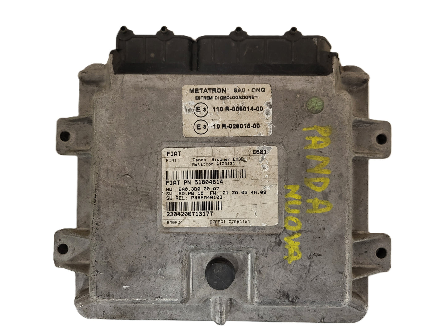 Fiat Panda ECU / 51804614 / 4100134 / METATRON