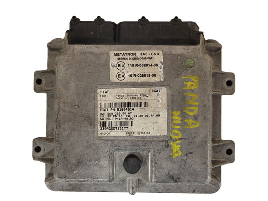 Fiat Panda ECU / 51804614 / 4100134 / METATRON