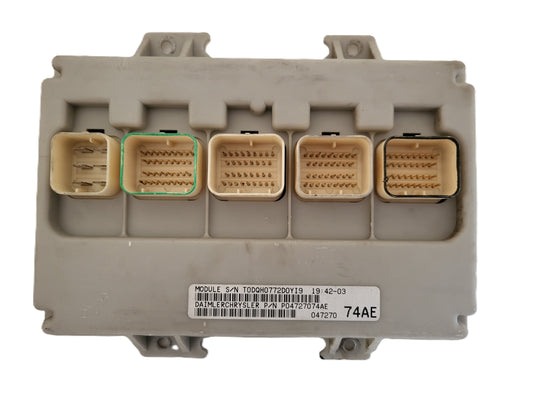 CHEYSLER VOYAGER ECU MODULE / P04727074AE / 74AE / DAIMLER