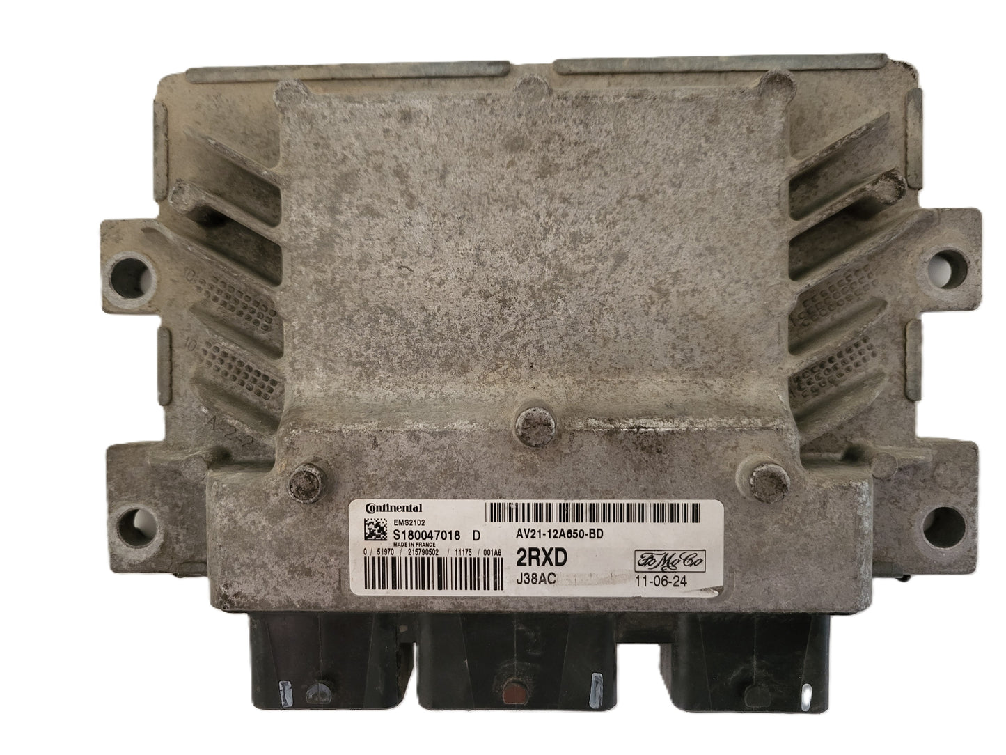 FORD FIESTA ECU / AV21-12A650-BD / S180047018D / 2RXD / J38AC / SIEMENS