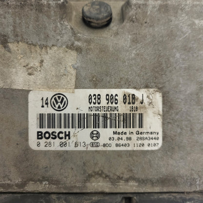 VW GOLF 4 ECU / 038906018J / 0281001613 / BOSCH