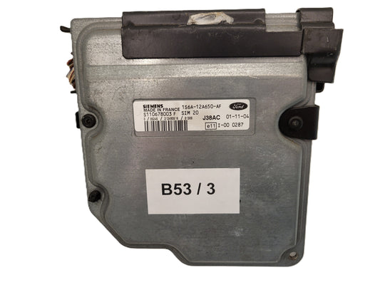 FORD FIESTA ECU / 1S6A-12A650-AF / S110678003F / SIM 20 / SIM20 / J38AC