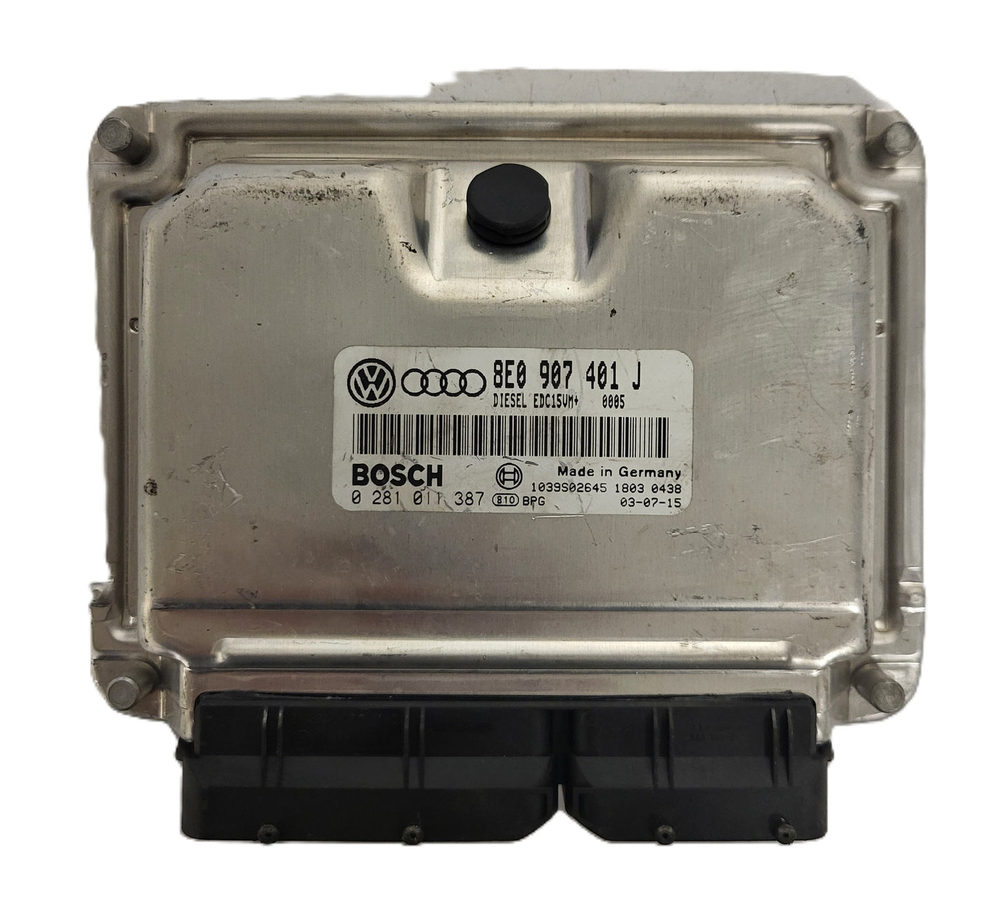VW AUDI ECU / 0281011387 / 8E0907401J / EDC15VM+ / BOSCH