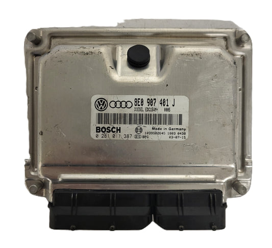 VW AUDI ECU / 0281011387 / 8E0907401J / EDC15VM+ / BOSCH