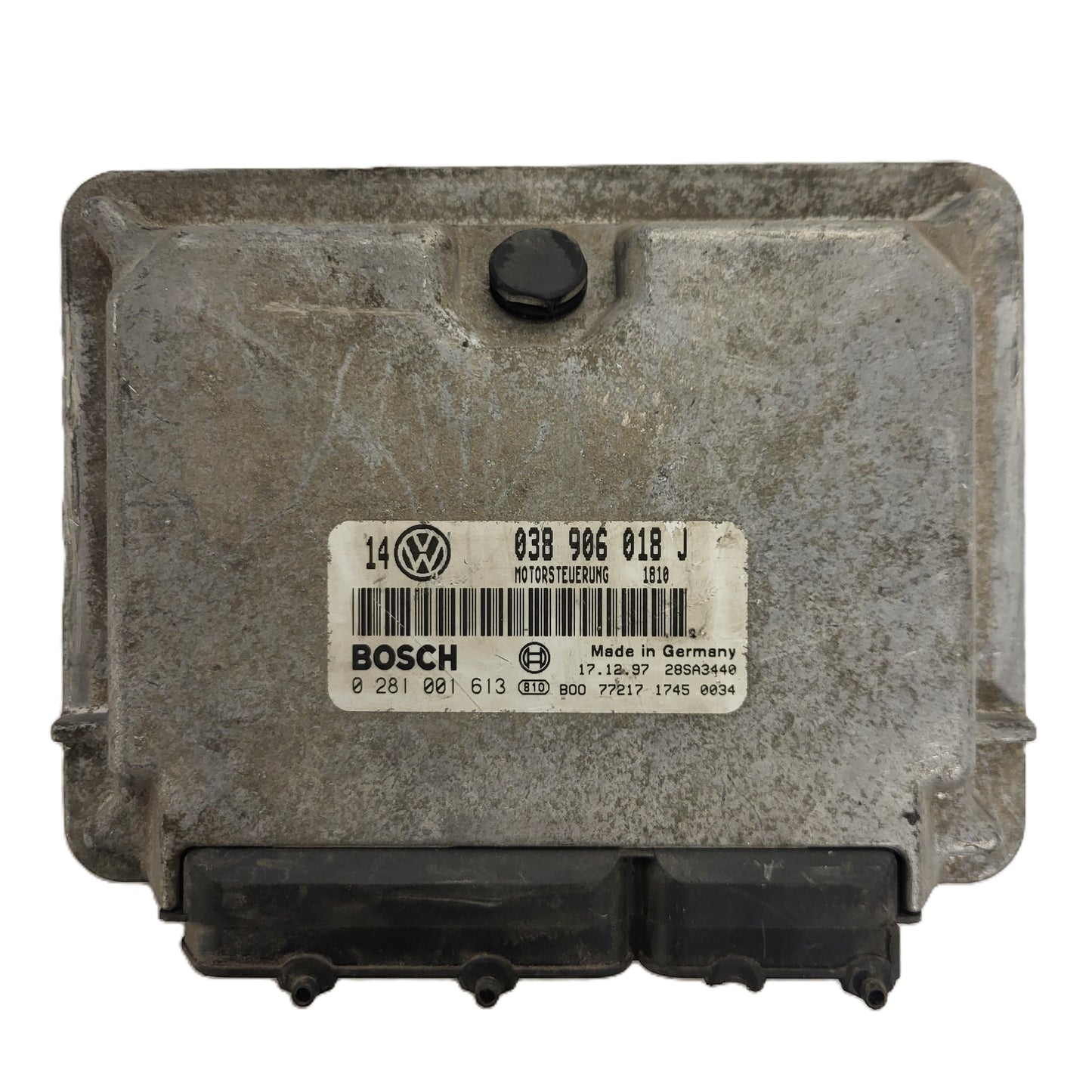 VW GOLF 4 ECU / 038906018J / 0281001613 / BOSCH