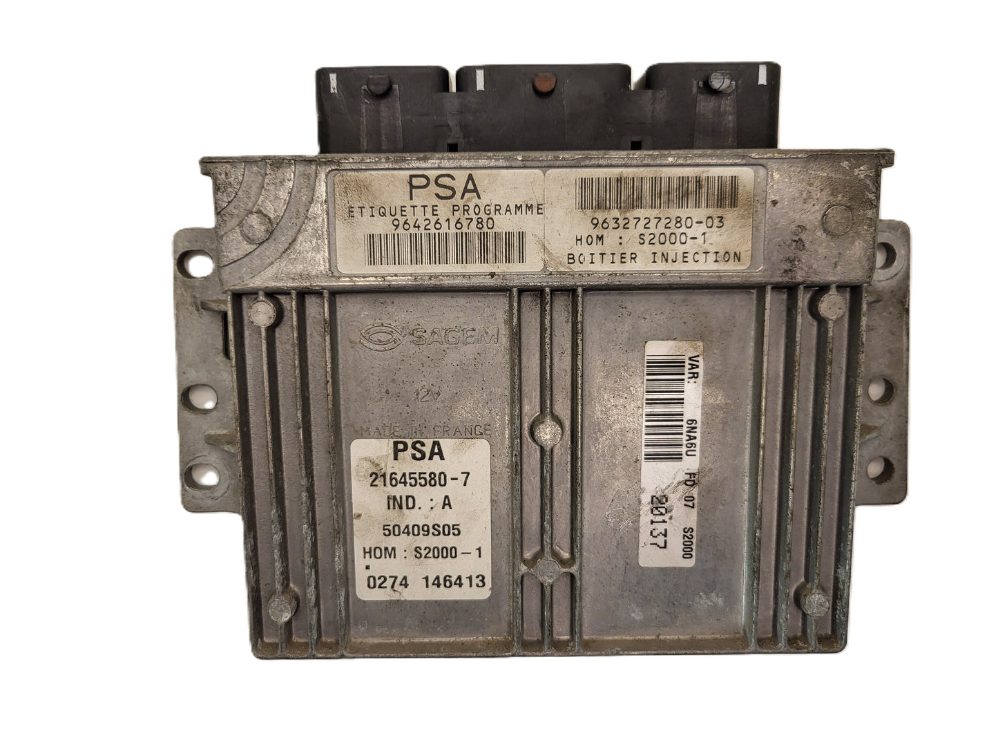 Peugeot Citroen ECU / 9642616780 / 9632727280 / 21645580-7 / 9632727280-3