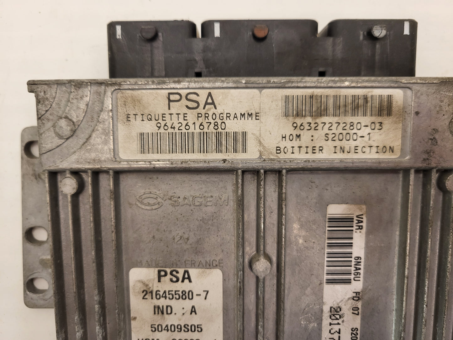 Peugeot Citroen ECU / 9642616780 / 9632727280 / 21645580-7 / 9632727280-3