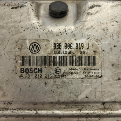 VW SHARAN ECU / 038906019J / 0281010216 / EDC15P+ / BOSCH