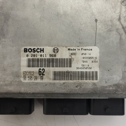 Fiat Peugeot Citroen ECU / 0281011968 / 9659520180 / EDC15C2 / 9646850580 BOSCH