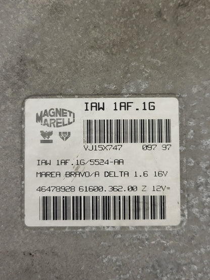 FIAT BRAVO ECU / IAW1AF.1G / 46478928 / 61600.362.00 / MAGNETI MARELLI - B54-04 - 2