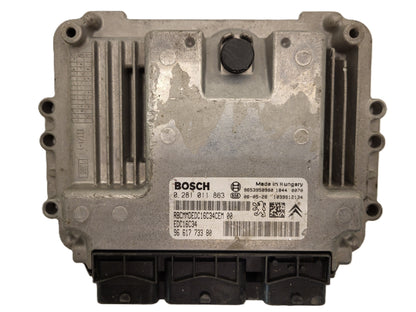 Peugeot Citroen ECU / 0281011863 / 9655943580 / EDC16C34 / BOSCH