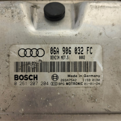 VW AUDI 1.8T ECU / ME7.5 / 06A906032FC / 0261207204 / BOSCH
