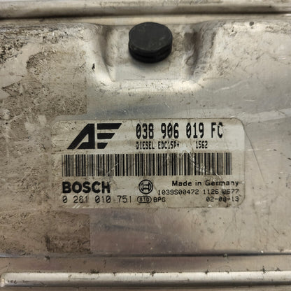 VW ECU / 038906019FC / 0281010751 / EDC15P+ / BOSCH