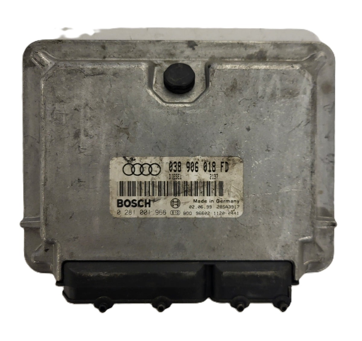 AUDI A4 B5 1.9 TDI ECU / 038906018FD / 0281001966 / BOSCH - B54-18 - 1