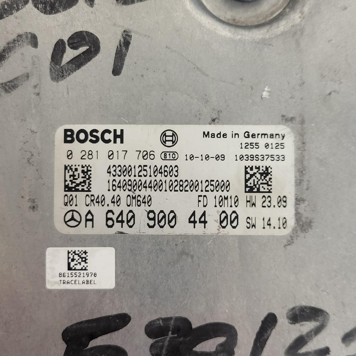 MERCEDES B ECU / 0281017706 / A6409004400 / CR40.40 / OM640 / BOSCH - B54-19 - 2