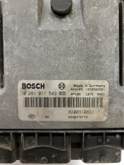 Renault ECU / 0281011549 / 8200310863 / 8200370779 / BOSCH