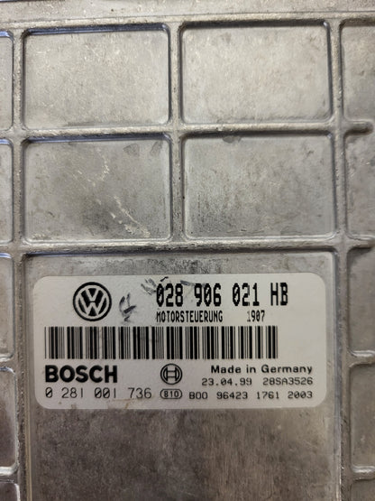 FORD GALAXY ECU / 028906021HB / 0281001736 / BOSCH