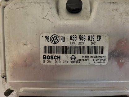 VW PASSAT ECU / 038906019EP / 0281010701 / EDC15P+ / BOSCH