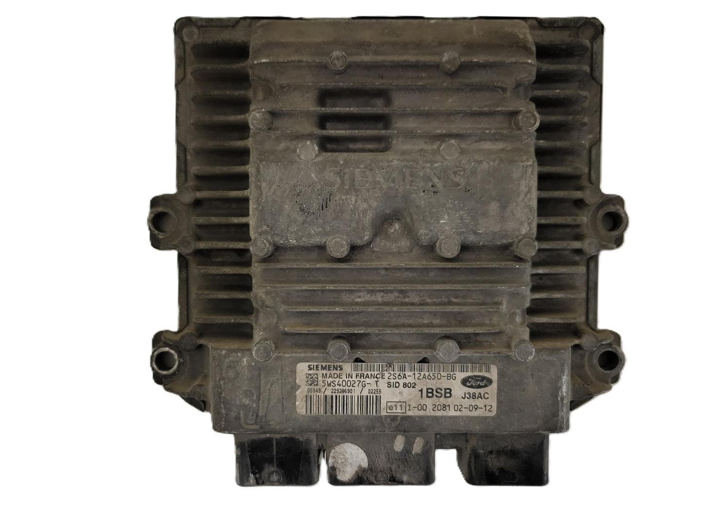 FORD FIESTA ECU / 2S6A-12A650-BG / 5WS40027G-T / 1BSB / SID802 / SIEMENS