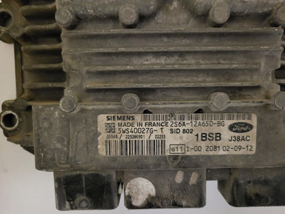 FORD FIESTA ECU / 2S6A-12A650-BG / 5WS40027G-T / 1BSB / SID802 / SIEMENS
