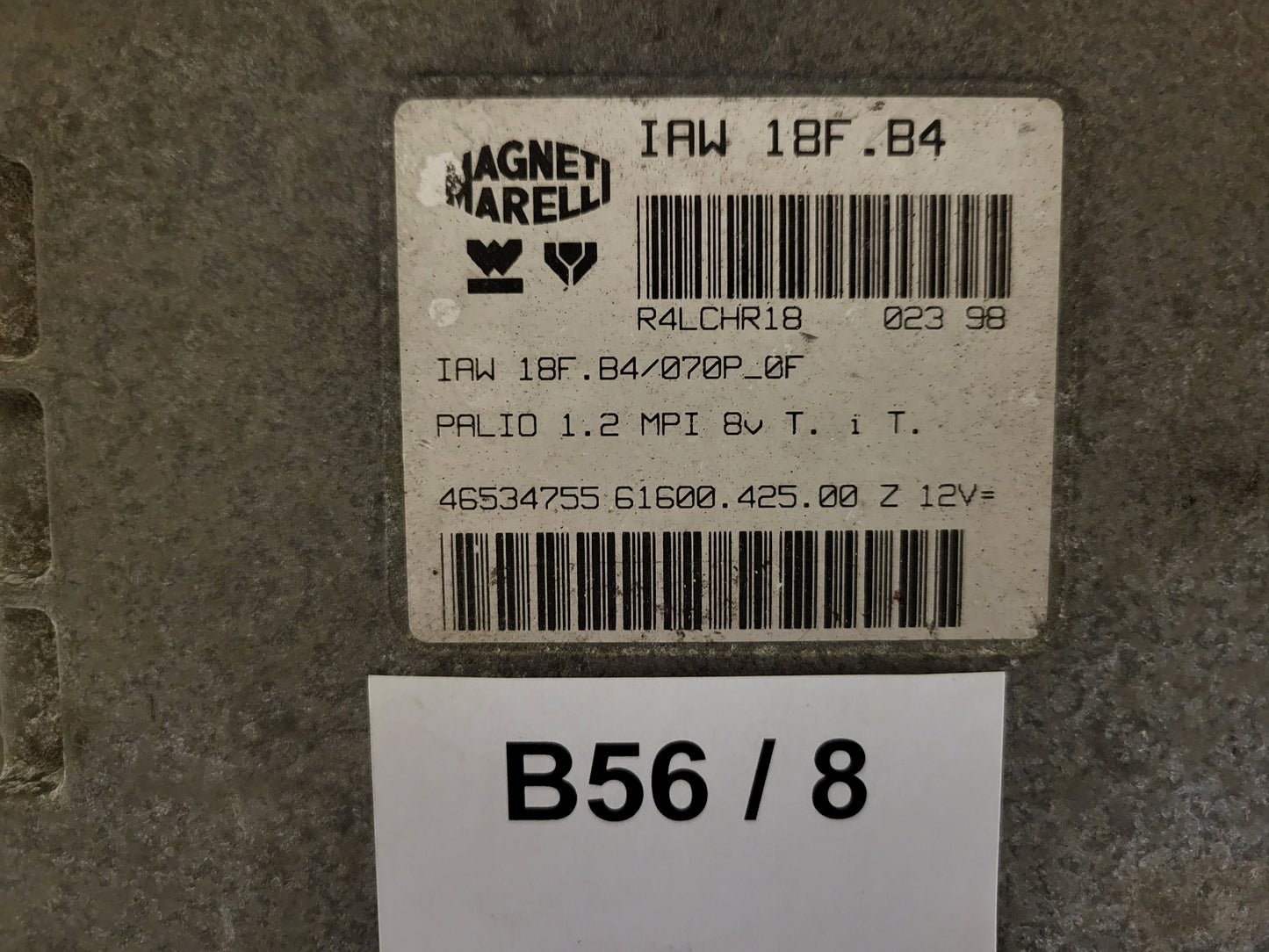 Fiat Palio 1.2 ECU / 46534755 / IAW 18F.B4 / 61600.425.00 / MAGNETI MARELLI