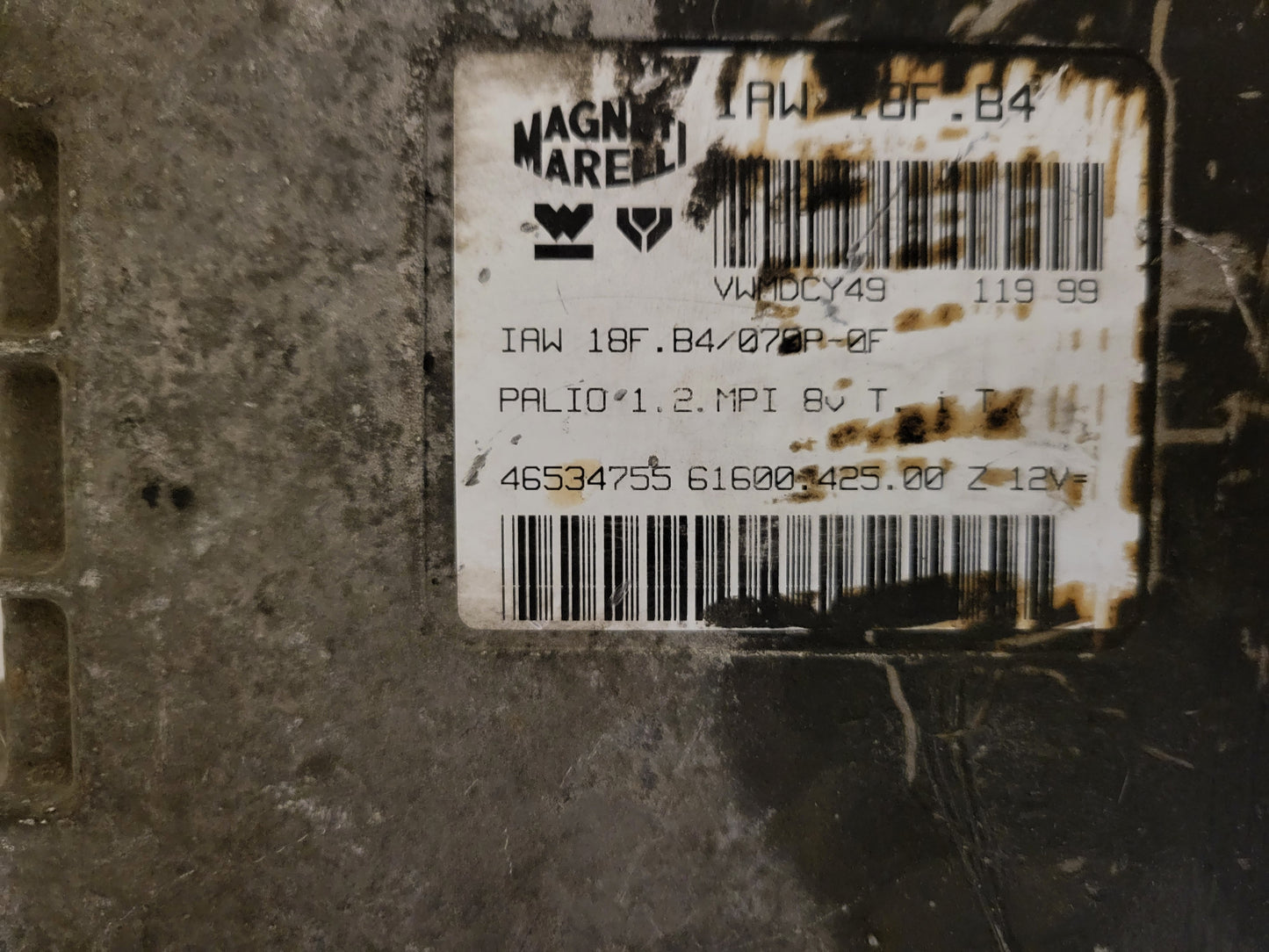 Fiat Palio 1.2 ECU / 46534755 / IAW 18F.B4 / 61600.425.00 / MAGNETI MARELLI