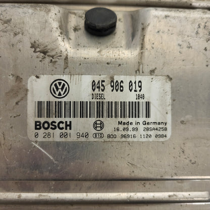 VW SEAT POLO ECU / EDC15P+ / 045906019 / 0281001940 / BOSCH